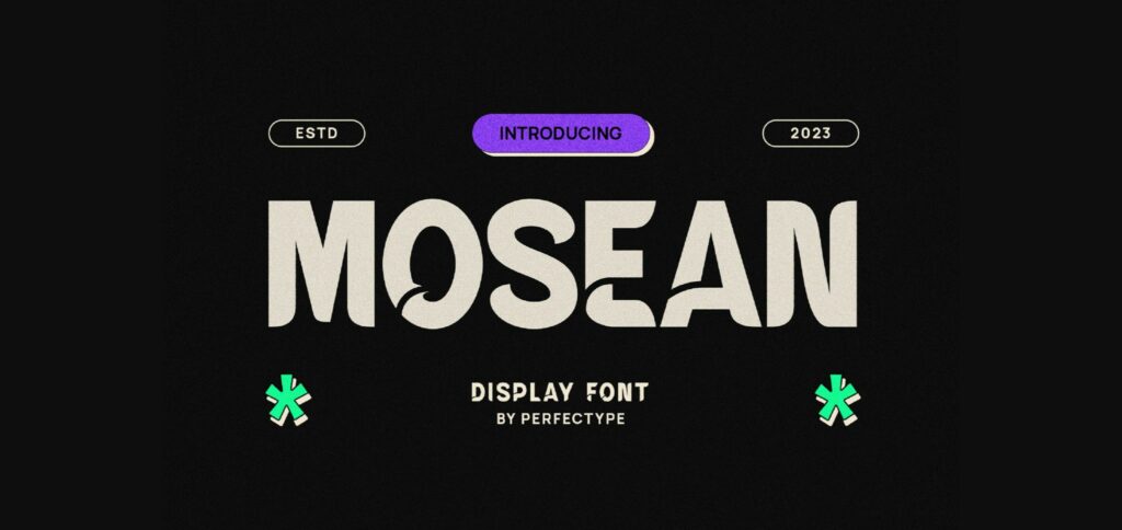 Mosean Font Poster 3