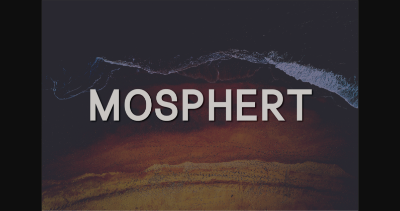 Mosphert Font Poster 3