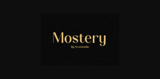 Mostery Font Poster 1