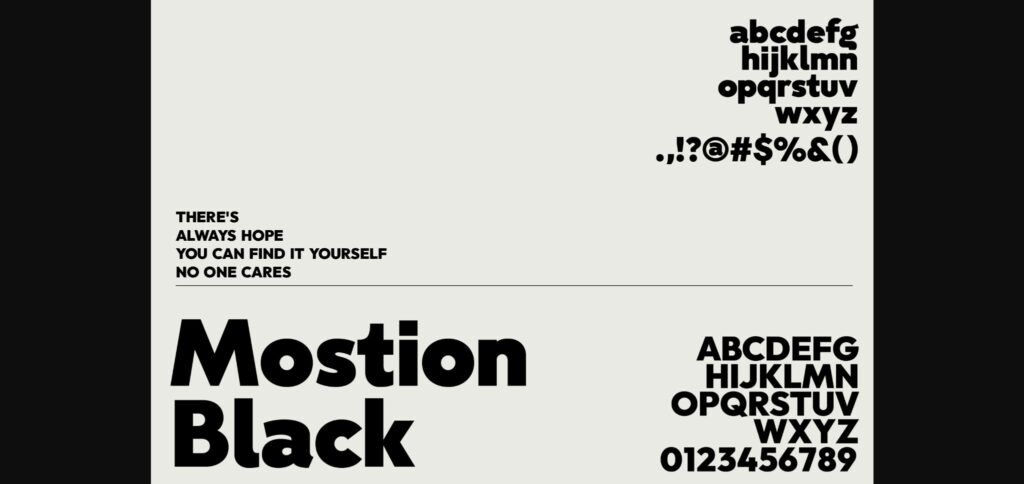 Mostion Font Poster 8