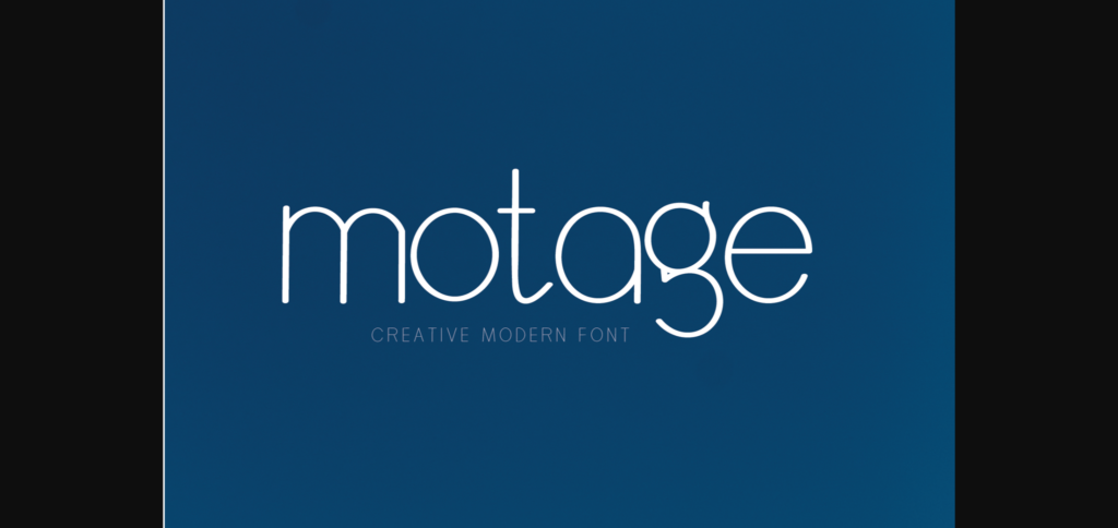 Motage Font Poster 1