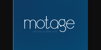 Motage Font Poster 1