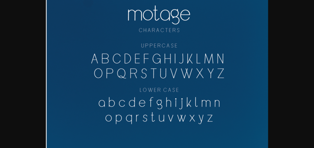 Motage Font Poster 7