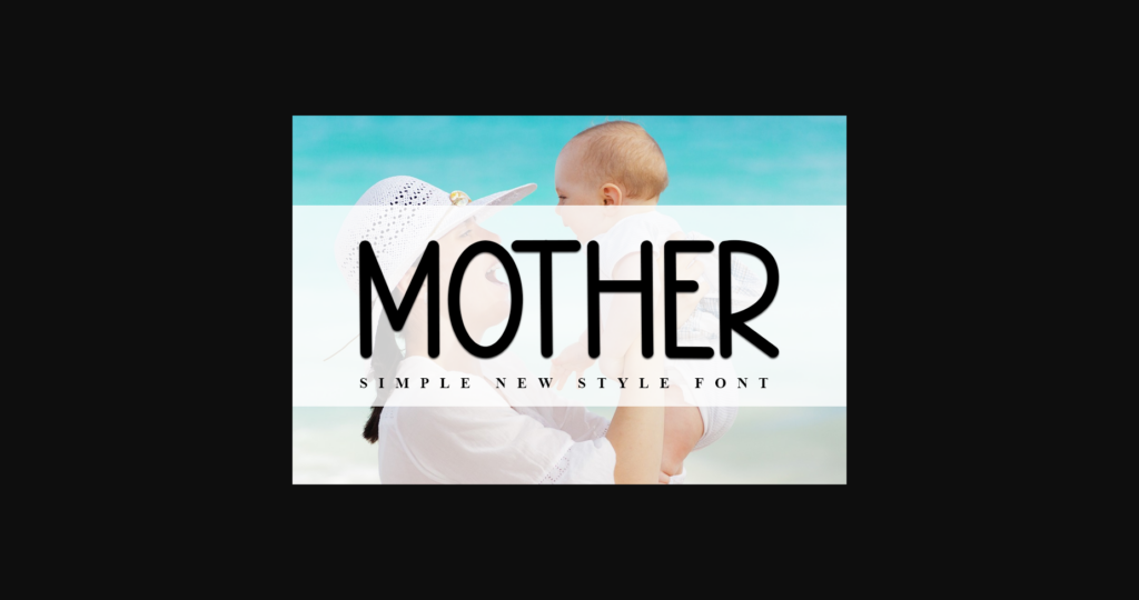 Mother Font Poster 3