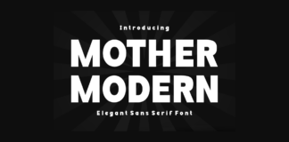 Mother Modern Font Poster 1