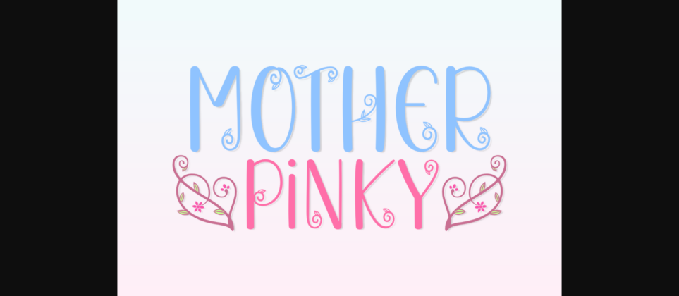 Mother Pinky Font Poster 1