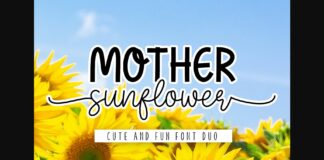 Mother Sunflower Font Poster 1