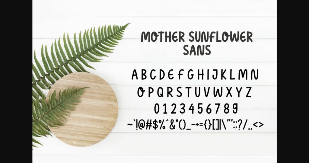 Mother Sunflower Font Poster 7