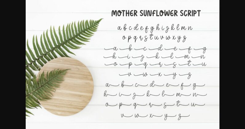 Mother Sunflower Font Poster 8