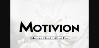 Motivion Font Poster 1