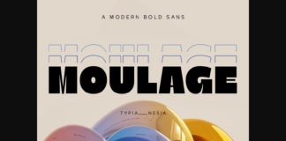 Moulage Font Poster 1