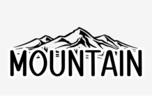 Mountain Font Poster 1