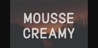 Mousse Creamy Font Poster 1