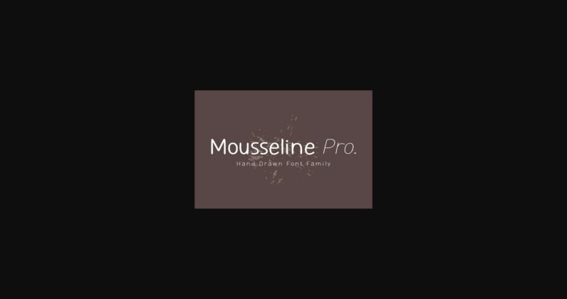 Mousseline Pro Font Poster 3