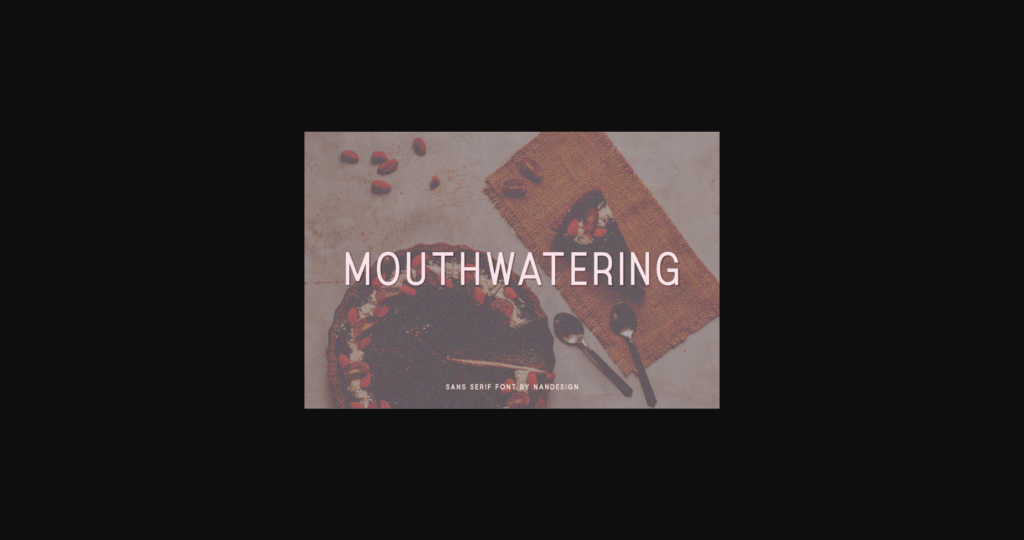 Mouthwatering Font Poster 3