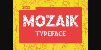 Mozaik Font Poster 1