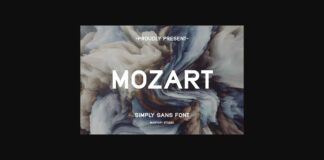 Mozart Font Poster 1