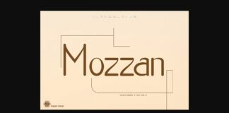 Mozzan Font Poster 1