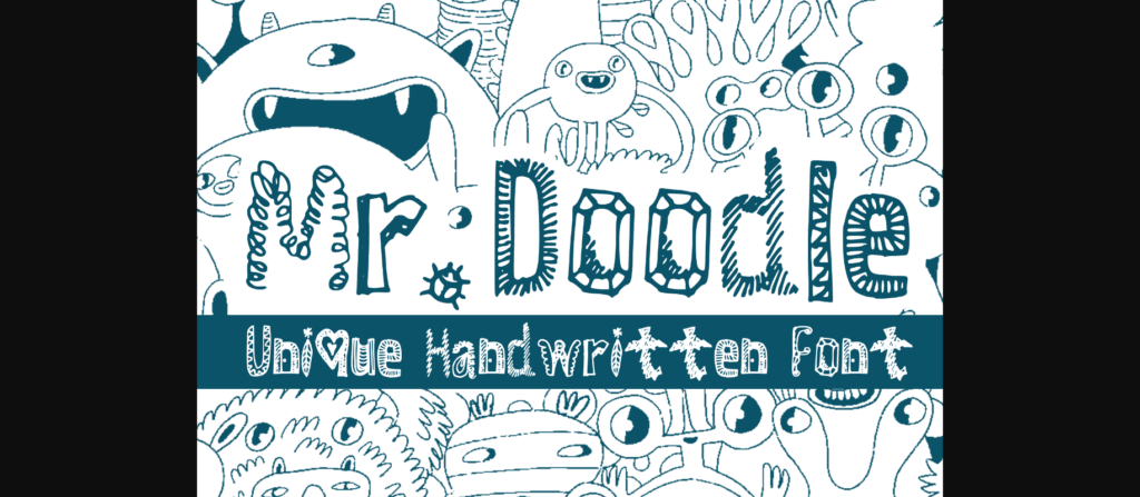 Mr. Doodle Font Poster 3