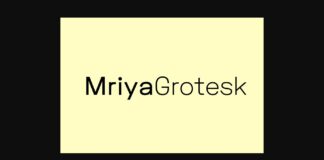 Mriya Grotesk Font Poster 1