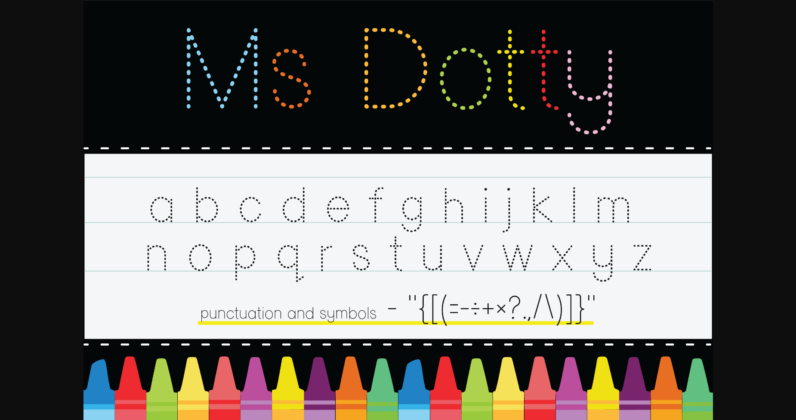 Ms Dotty Font Poster 4