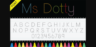 Ms Dotty Font Poster 1