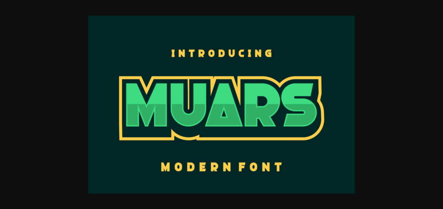 Muars Font Poster 3