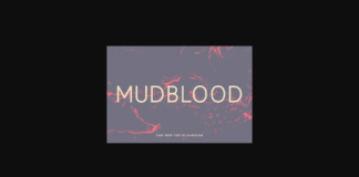 Mudblood Font Poster 1