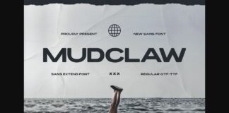 Mudclaw Font Poster 1