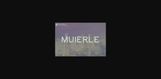 Muierle Font Poster 1