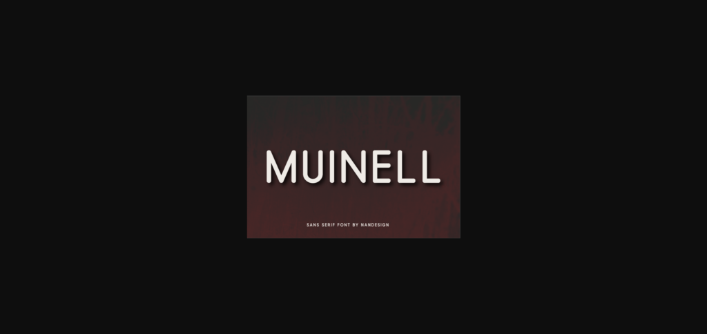 Muinell Font Poster 3