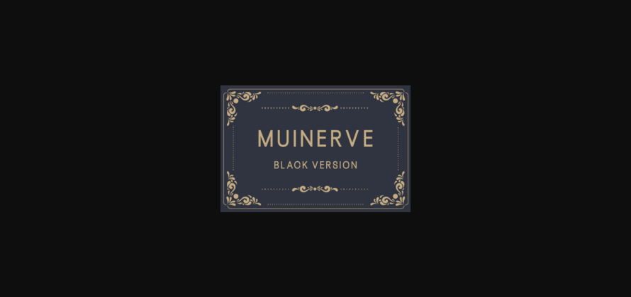 Muinerve Black Font Poster 1