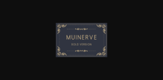 Muinerve Bold Font Poster 1