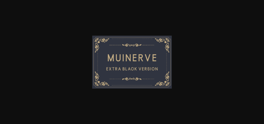 Muinerve Extra Black Font Poster 3