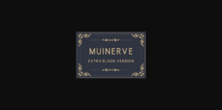 Muinerve Extra Black Font Poster 1