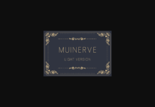 Muinerve Light Font Poster 1