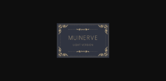 Muinerve Light Font Poster 1