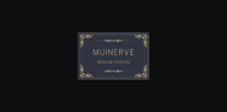 Muinerve Medium Font Poster 1