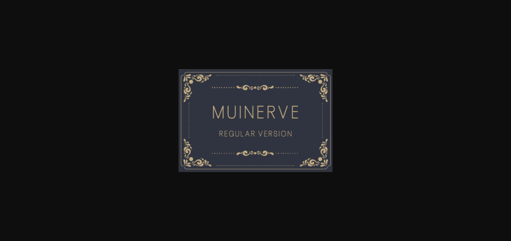 Muinerve Regular Font Poster 3