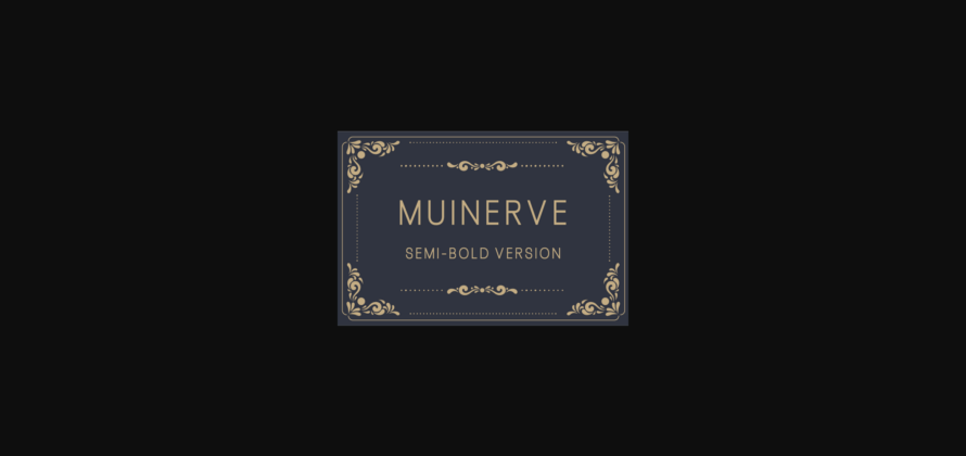 Muinerve Semi-Bold Font Poster 3