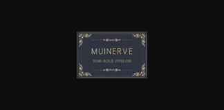 Muinerve Semi-Bold Font Poster 1