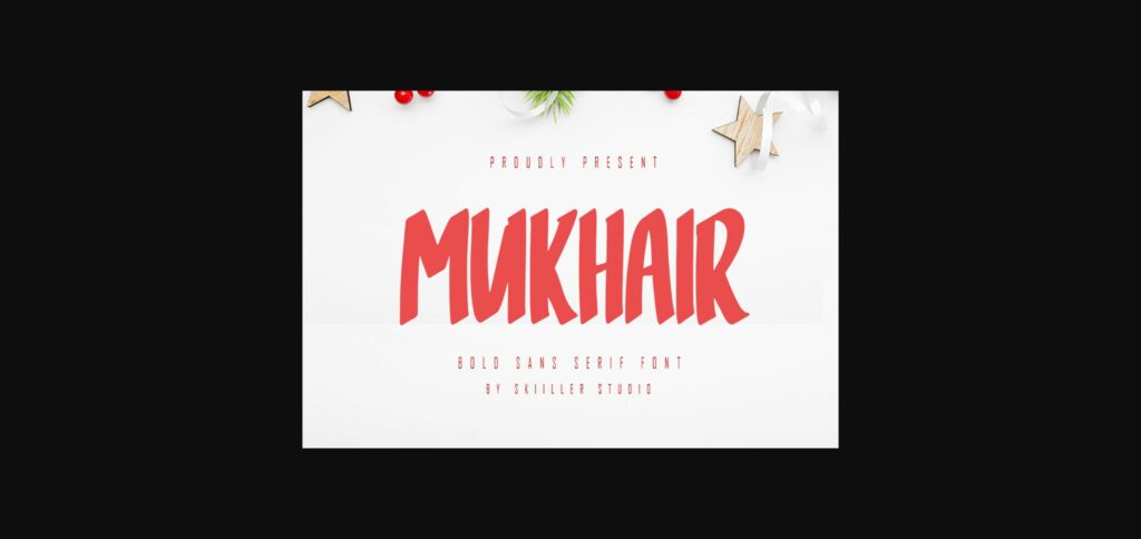 Mukhair Font Poster 3