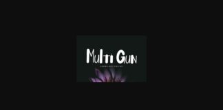 Multi Gun Font Poster 1