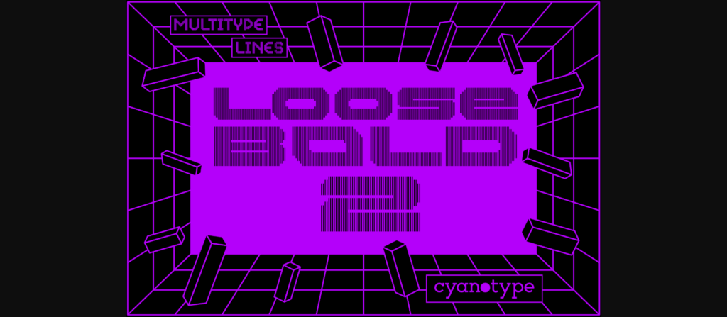 MultiType Lines Loose Bold 2 Font Poster 1