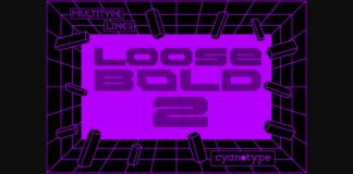 MultiType Lines Loose Bold 2 Font Poster 1