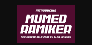 Mumed Ramiker Font Poster 1