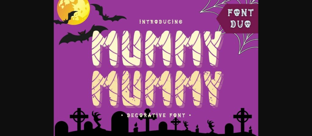 Mummy Font Poster 3