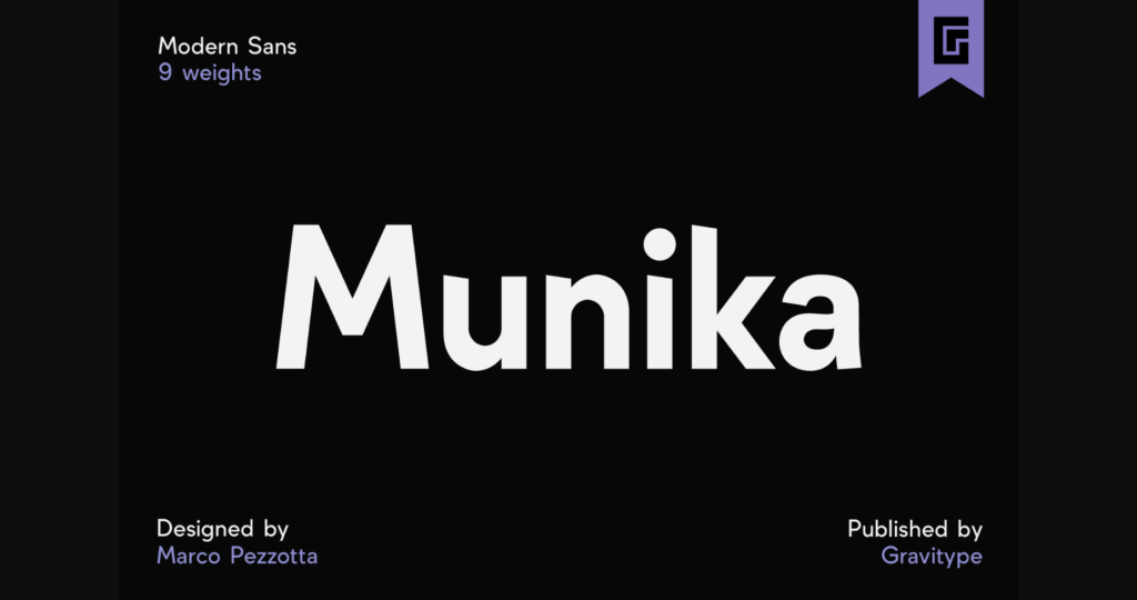 Munika Font Poster 3