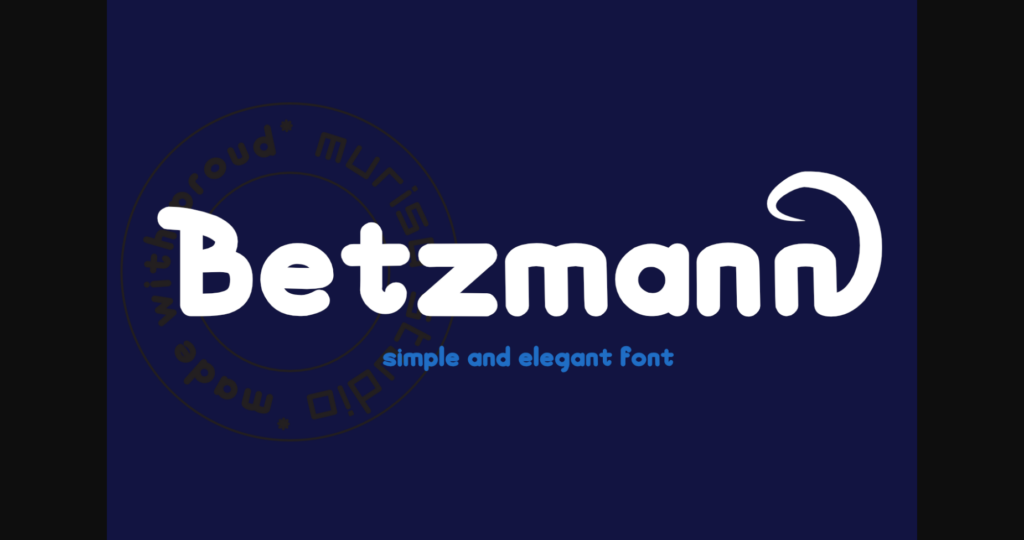 Murisa Betzmann Font Poster 3