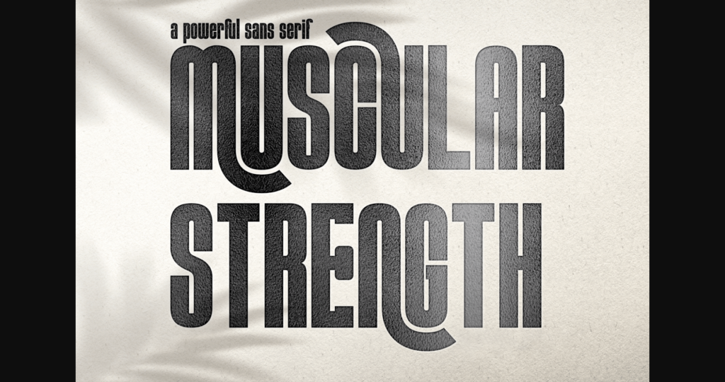 Muscular Strength Font Poster 1